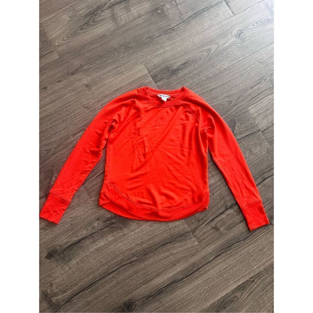 Athleta Vibrant Red Sweatshirt size XXS